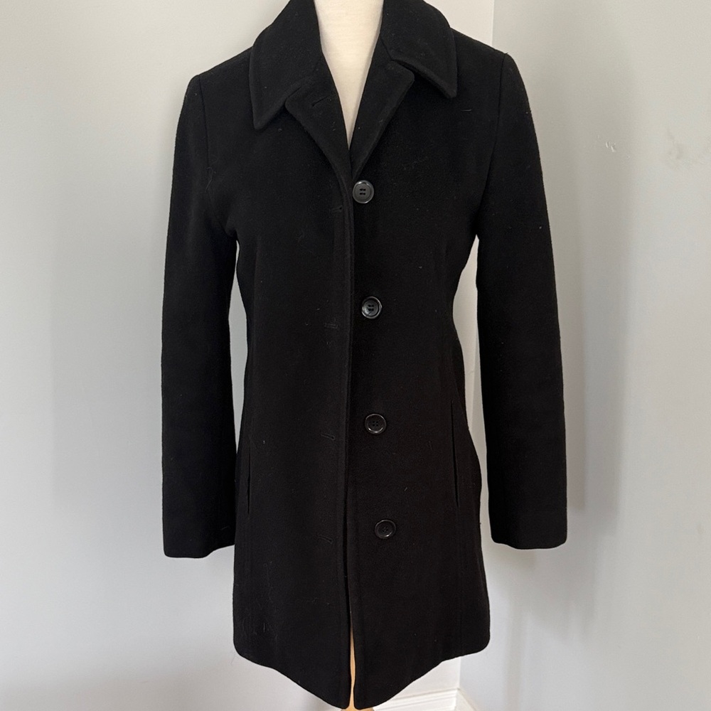 Calvin Klein Elegant Black Pea Coat